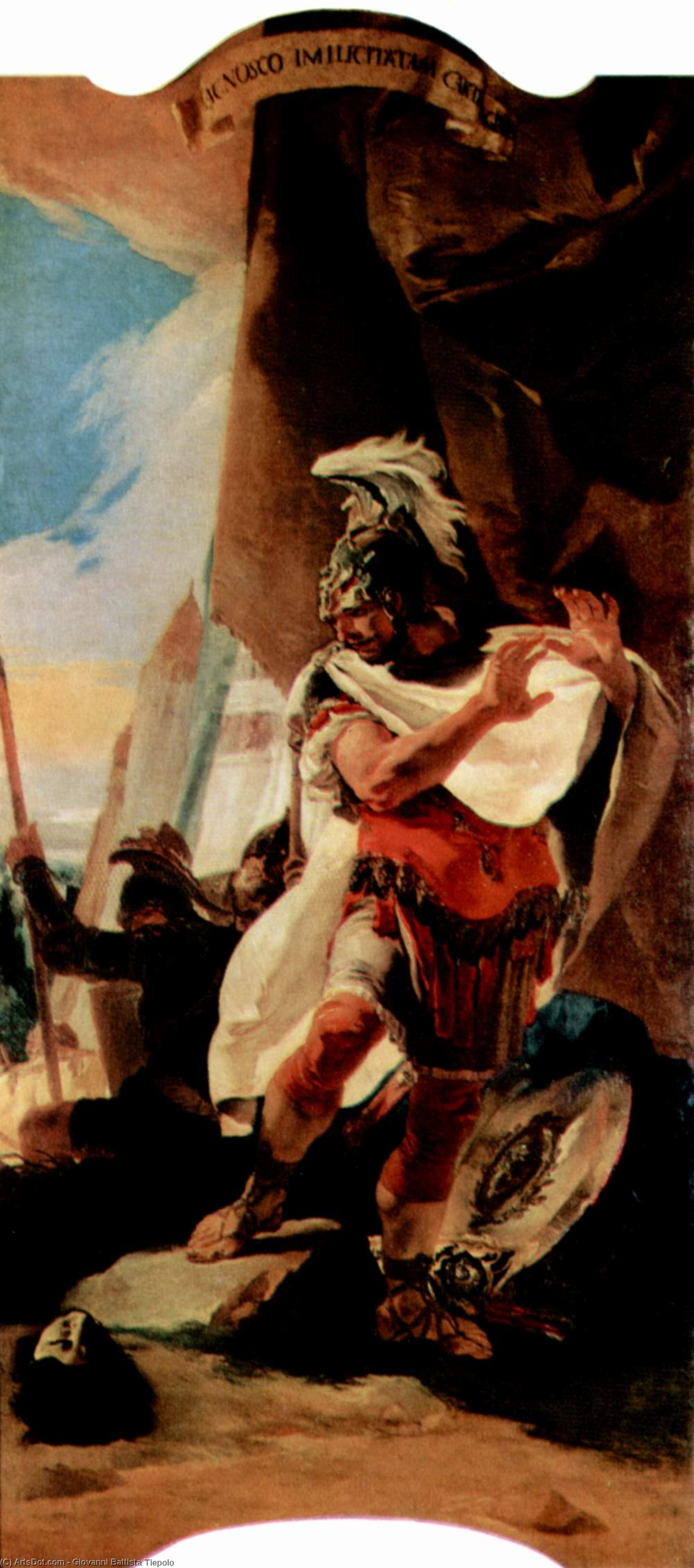Hannibal Looks At The Head Of Hasdrubal — Giambattista Tiepolo
