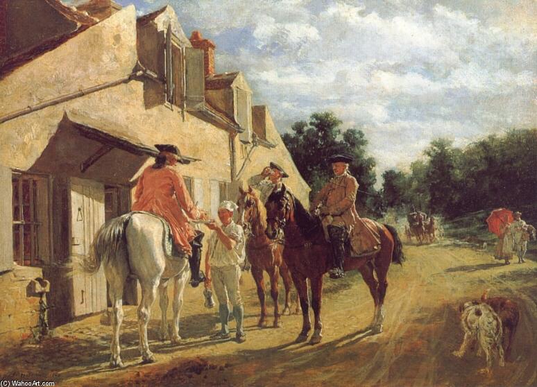 At The Relay Station — Jean-louis Ernest Meissonier