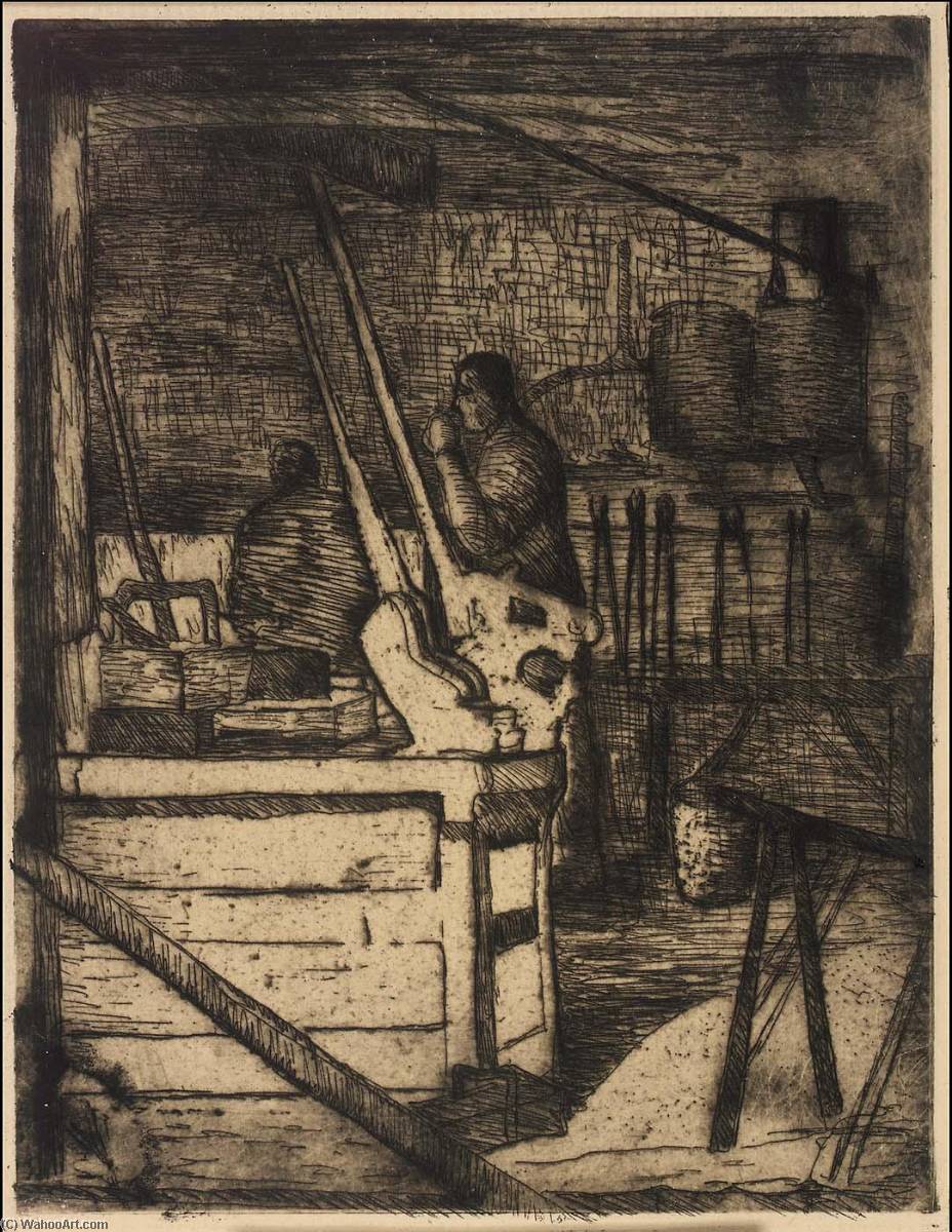 Blacksmith Shop Interior — Jerome Blum