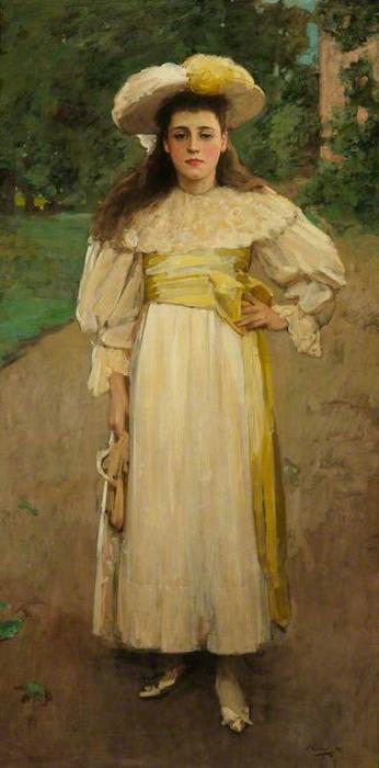 Portrait Of A Girl In White — Sir John Lavery
