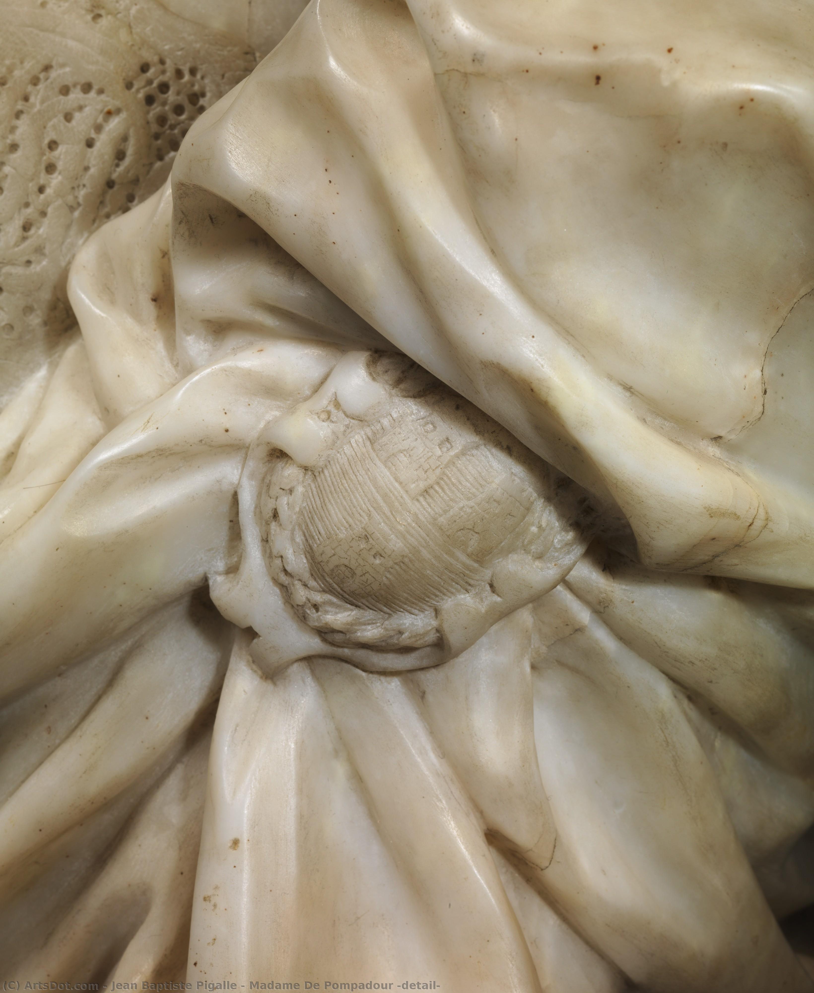 Madame De Pompadour (detail) — Žan-batist Pigal