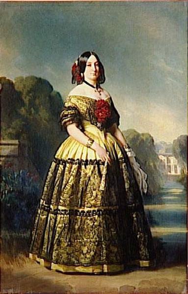 Dona Marie Louise Ferdinande De Bourbon, Duchesse De Montpensier (1832 1897) — Franz Xavier Winterhalter