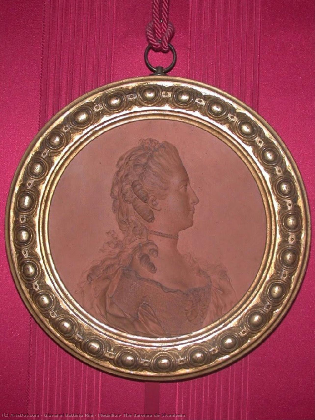 Medallion: The Baronne De Nivenheim — Giovanni Battista Nini