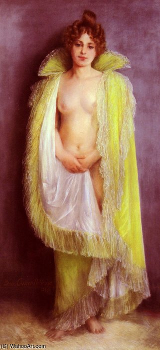 Femme En Deshabillee Verte — Albert Ernest Carrier Belleuse