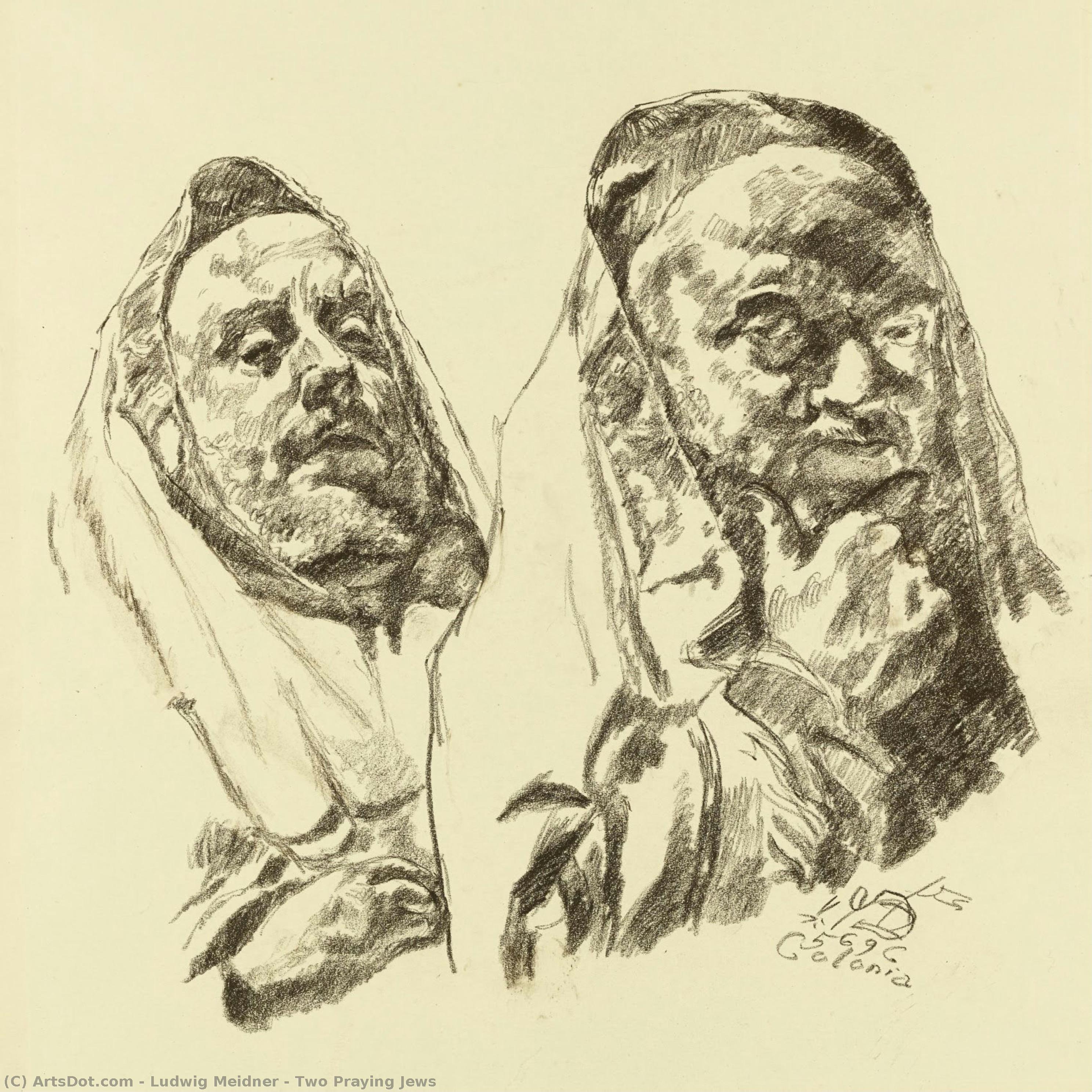 Two Praying Jews — Ludwig Meidner