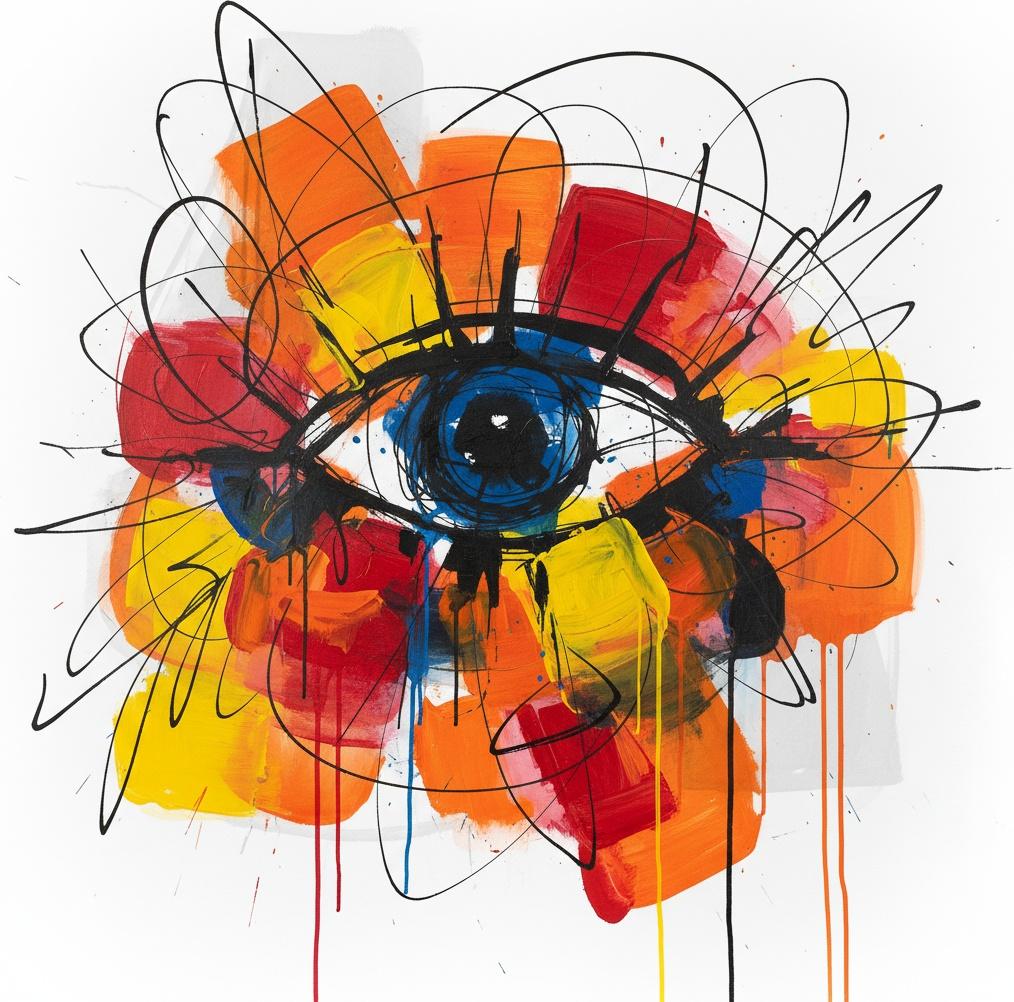 Himmlische Iris Im Strahlenden Chaos: Eine Singuläre Vision Urzeitlichen Lichts — Christian Noiret