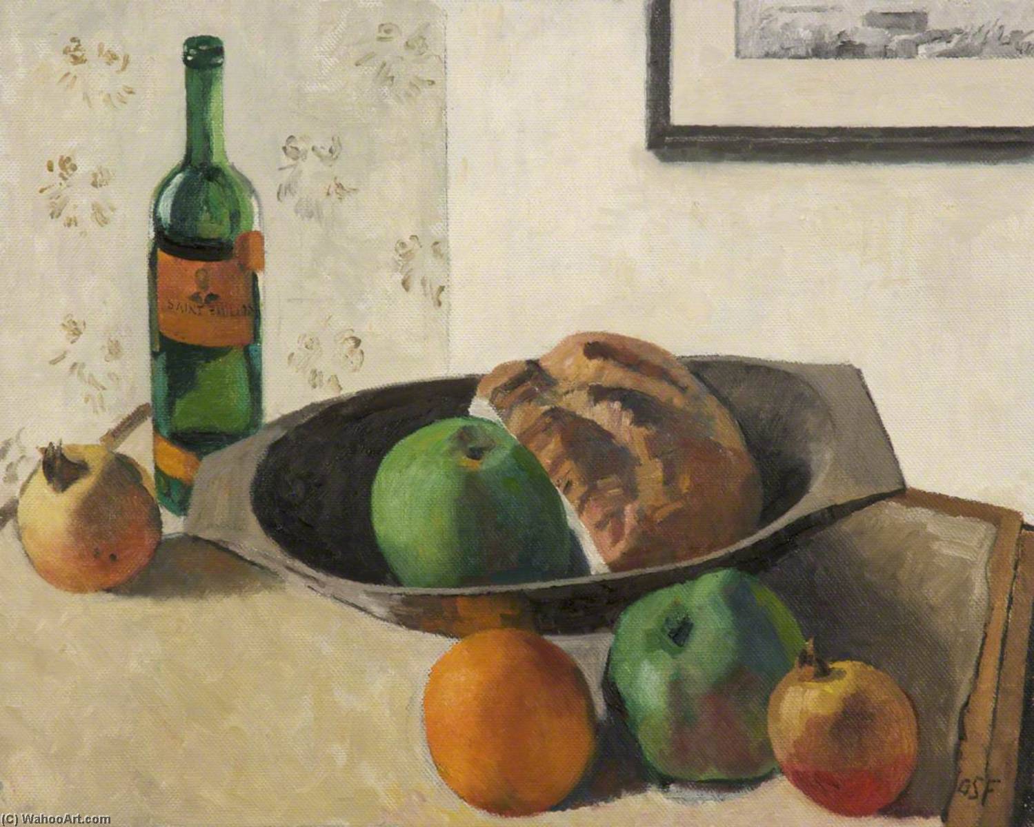 Still Life With Italian Farmhouse Dish From Torbole — Geoffrey Scowcroft Fletcher