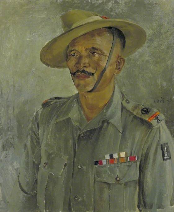 Subedar Major Of The 3 8 Gurkhas — Leslie Cole