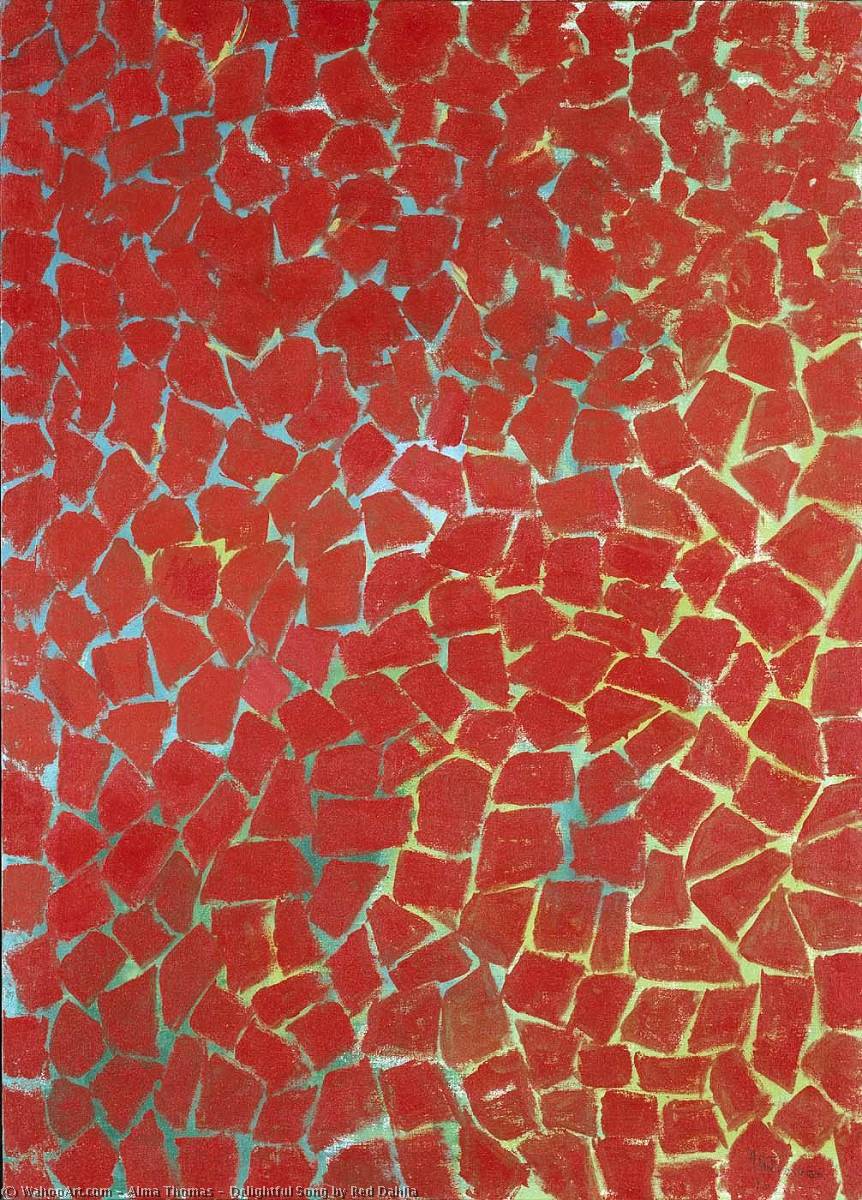 Delightful Song By Red Dahlia — Alma Thomas