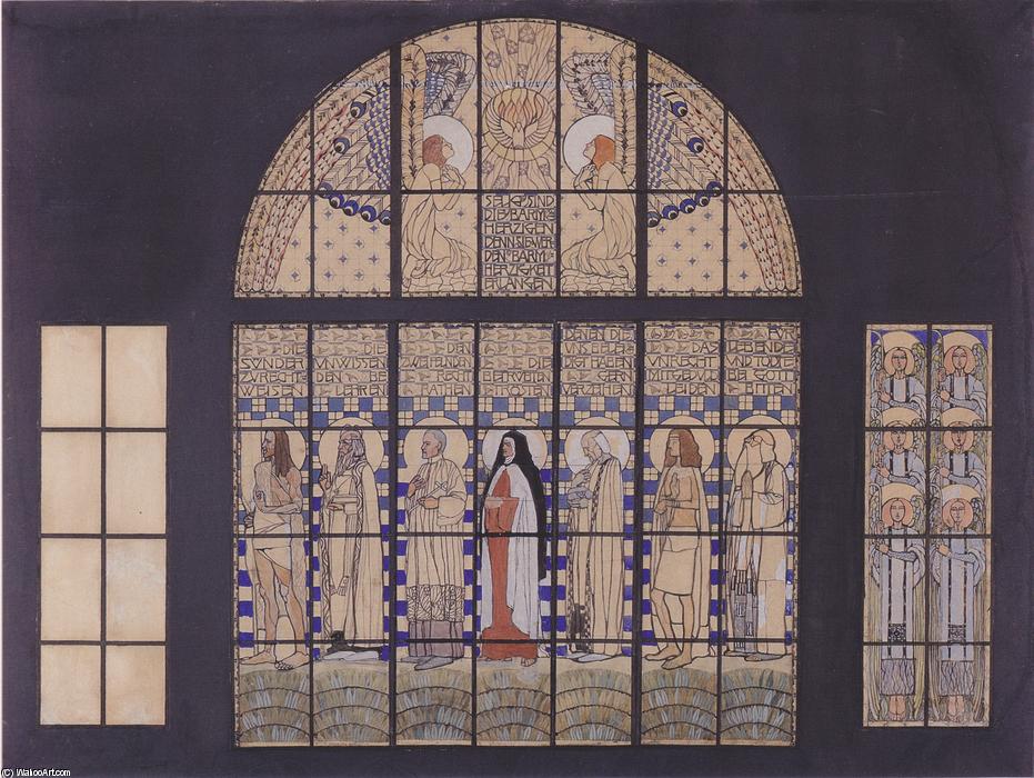 Church Am Steinhof, Design For The East Side Windows — コローマン・モーザー