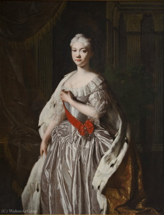 Portrait Of Natalya Alexeevna Of Russia — Pietro Antonio Rotari