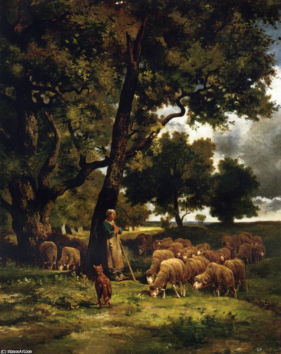 The Shepherdess And Her Flock — シャルル＝エミール・ジャック