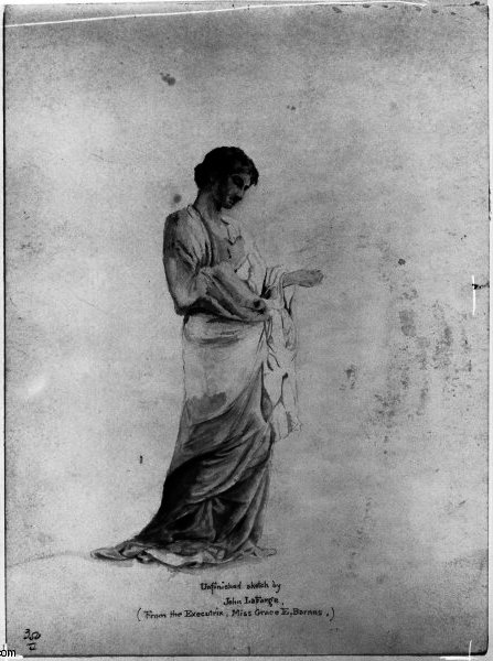 Standing Draped Woman — John La Farge