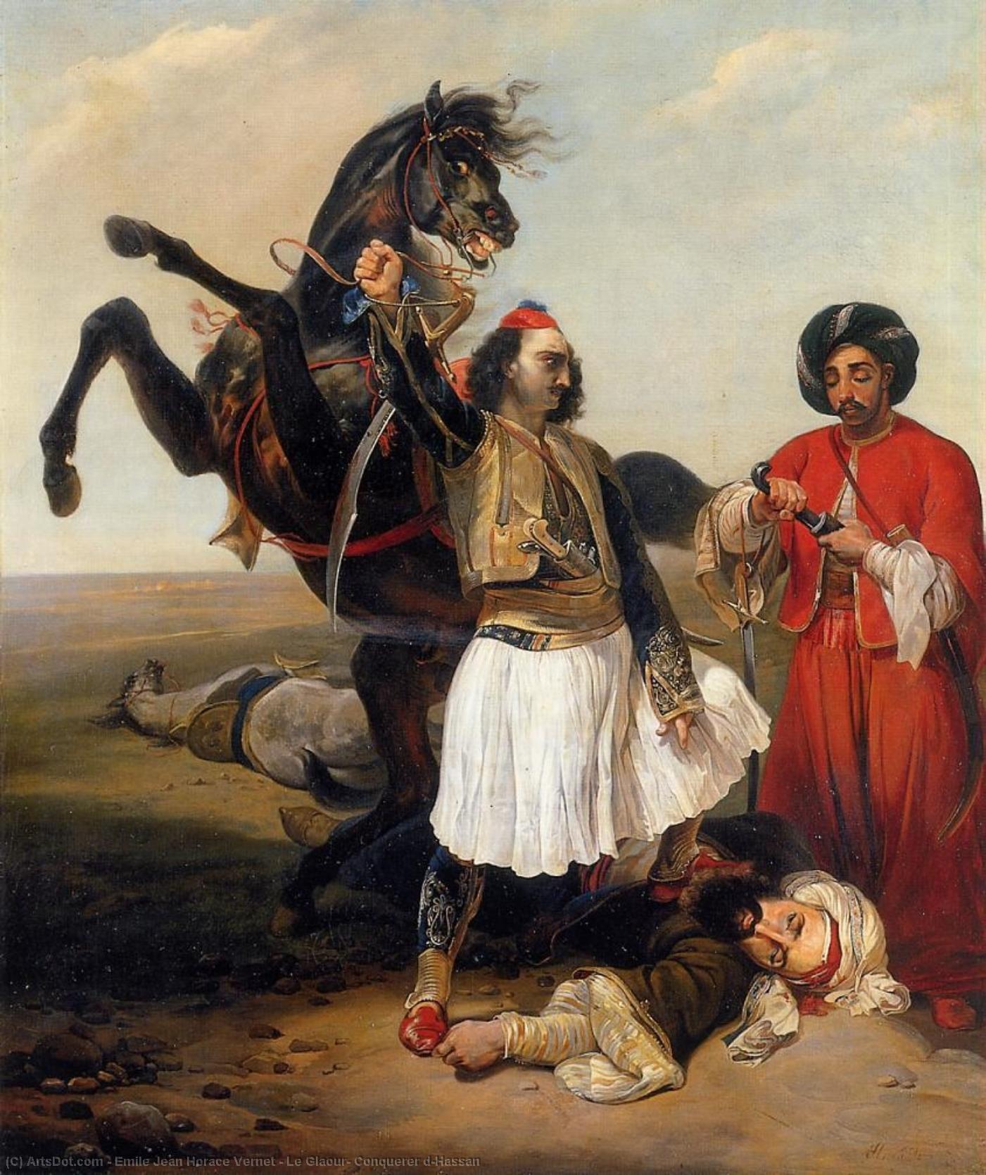 Le Glaour, Conquerer D'hassan — Emile Jean Horace Vernet