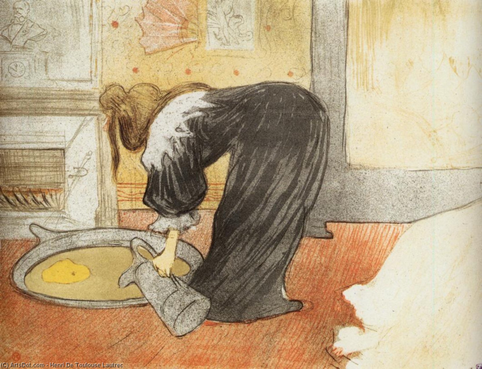 Elles. Woman With A Tub — Henri De Toulouse-lautrec