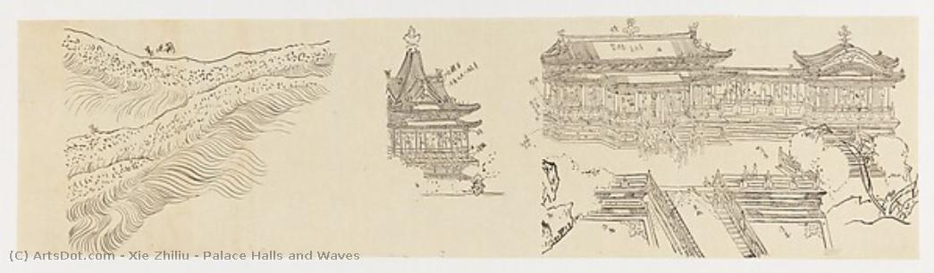 Palace Halls And Waves — Xie Zhiliu
