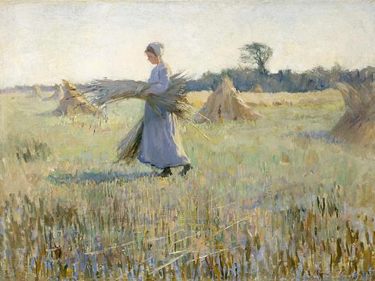 Girl Carrying Sheaves, (painting) — Anna Huntington Stanley