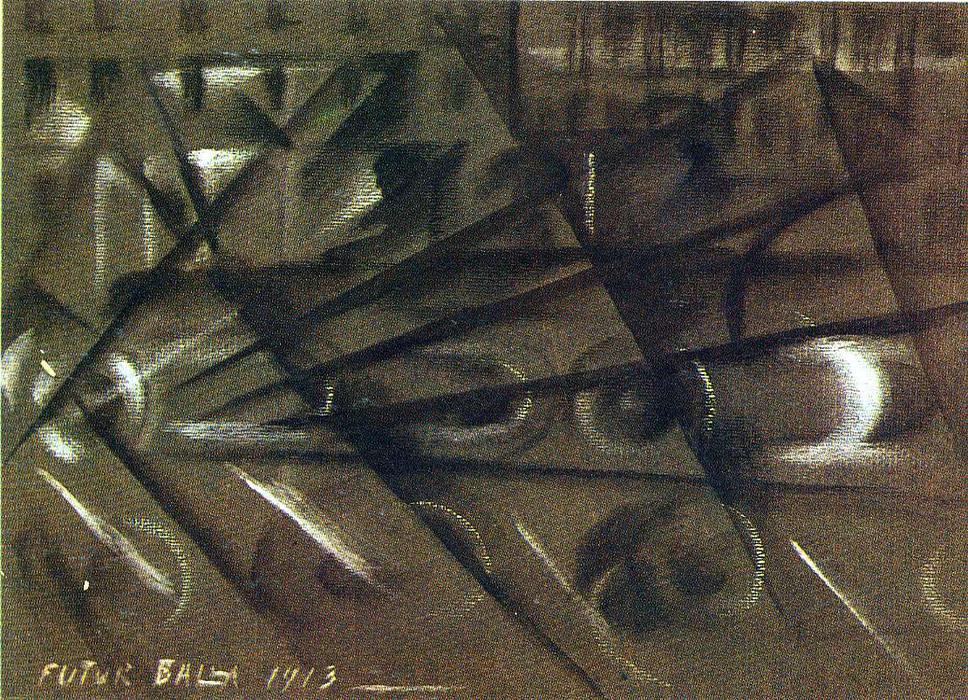 Speed Of An Automobile (study) — Giacomo Balla