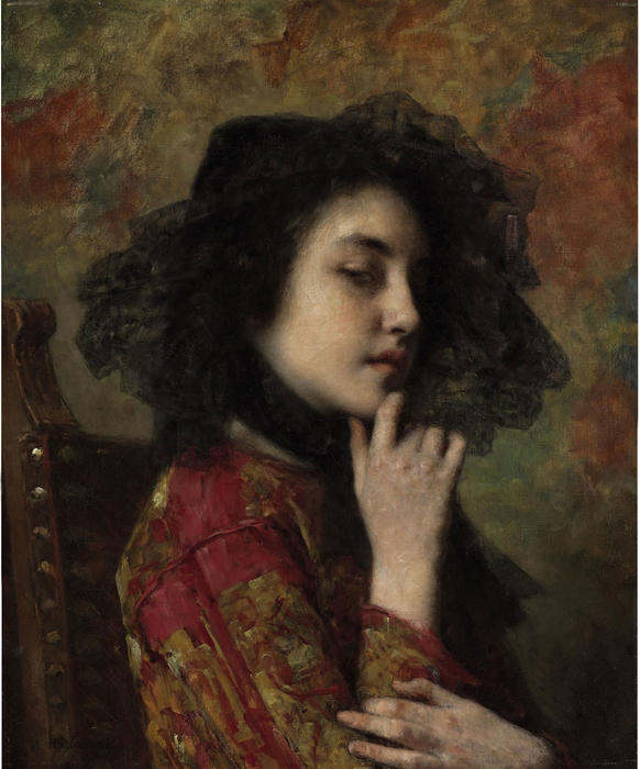 Portrait Of A Georgian Princess — Alexei Alexeievich Harlamoff