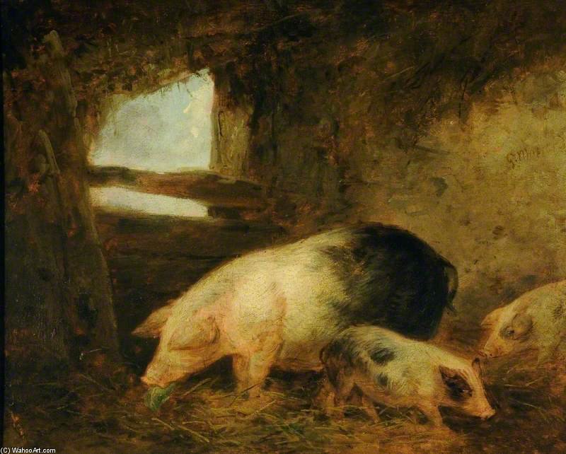 Pigs In A Sty — George Morland