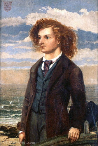 Painting Of A Young Algernon Charles Swinburne — William Bell Scott