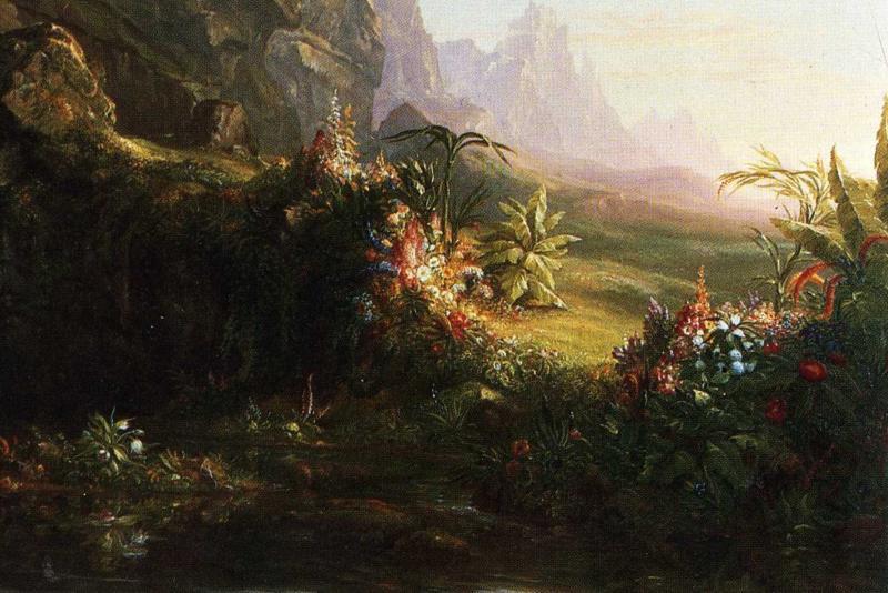 The Voyage Of Life: Childhood (detail) — Thomas Cole