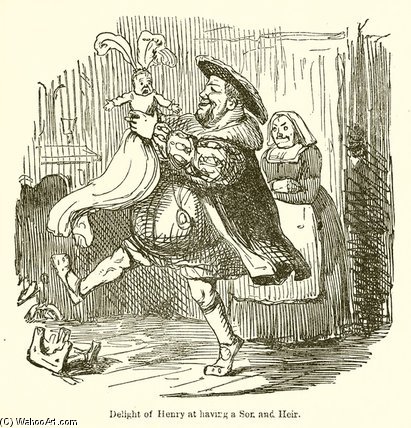 Delight Of Henry At Having A Son And Heir — John Leech