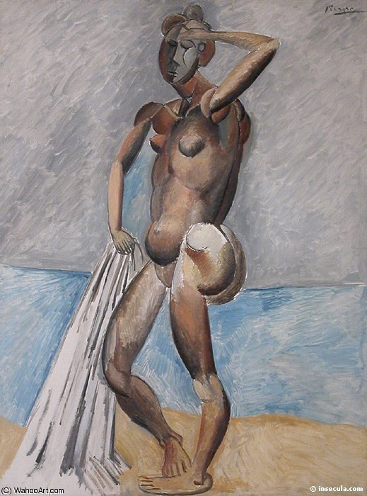 Femme Nue Au Bord De La Mer — Pablo Picasso