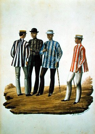 Mestizos Going To The Fiesta — Jose Honorato Lozano