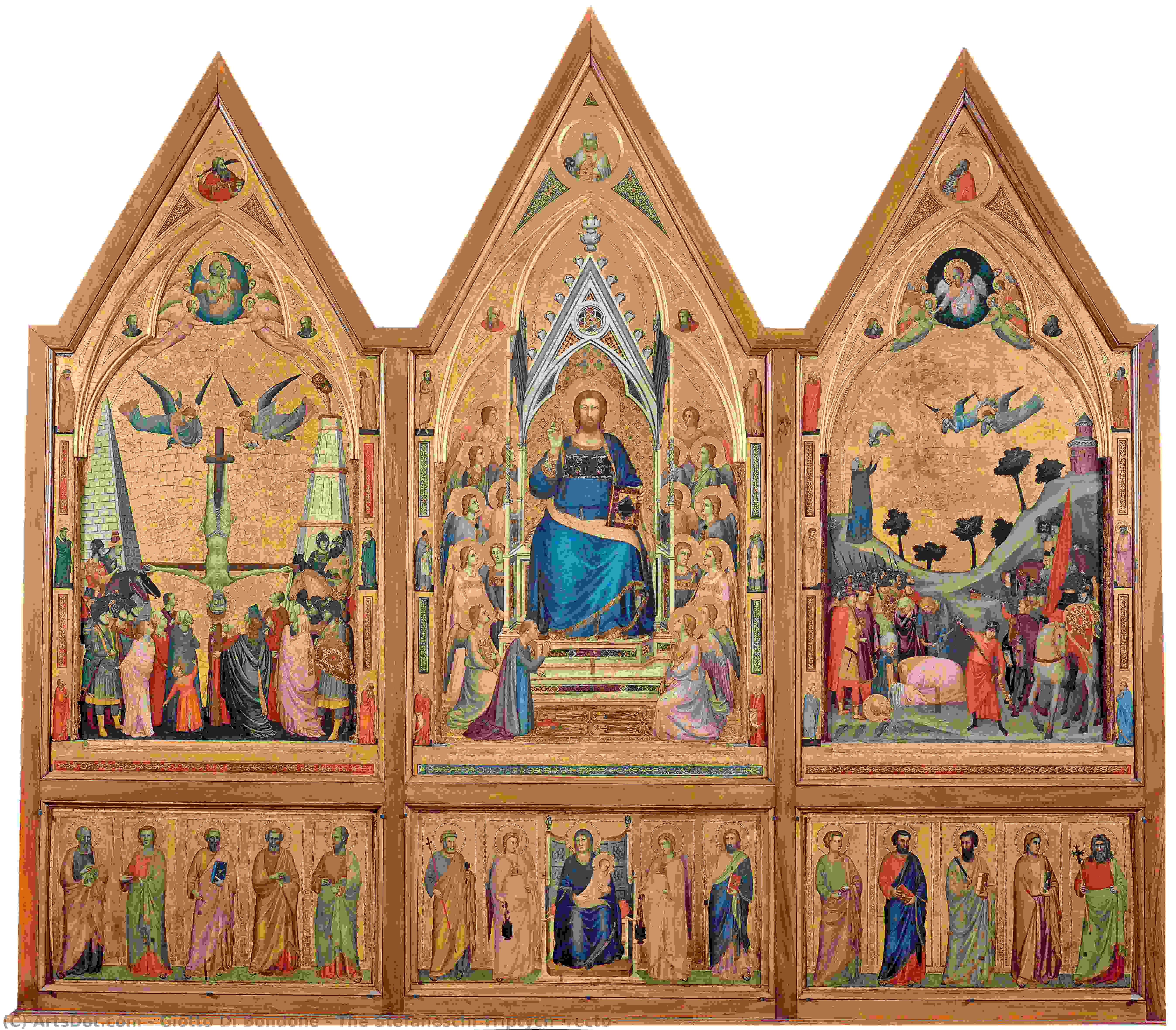 The Stefaneschi Triptych (recto) — Giotto Di Bondone
