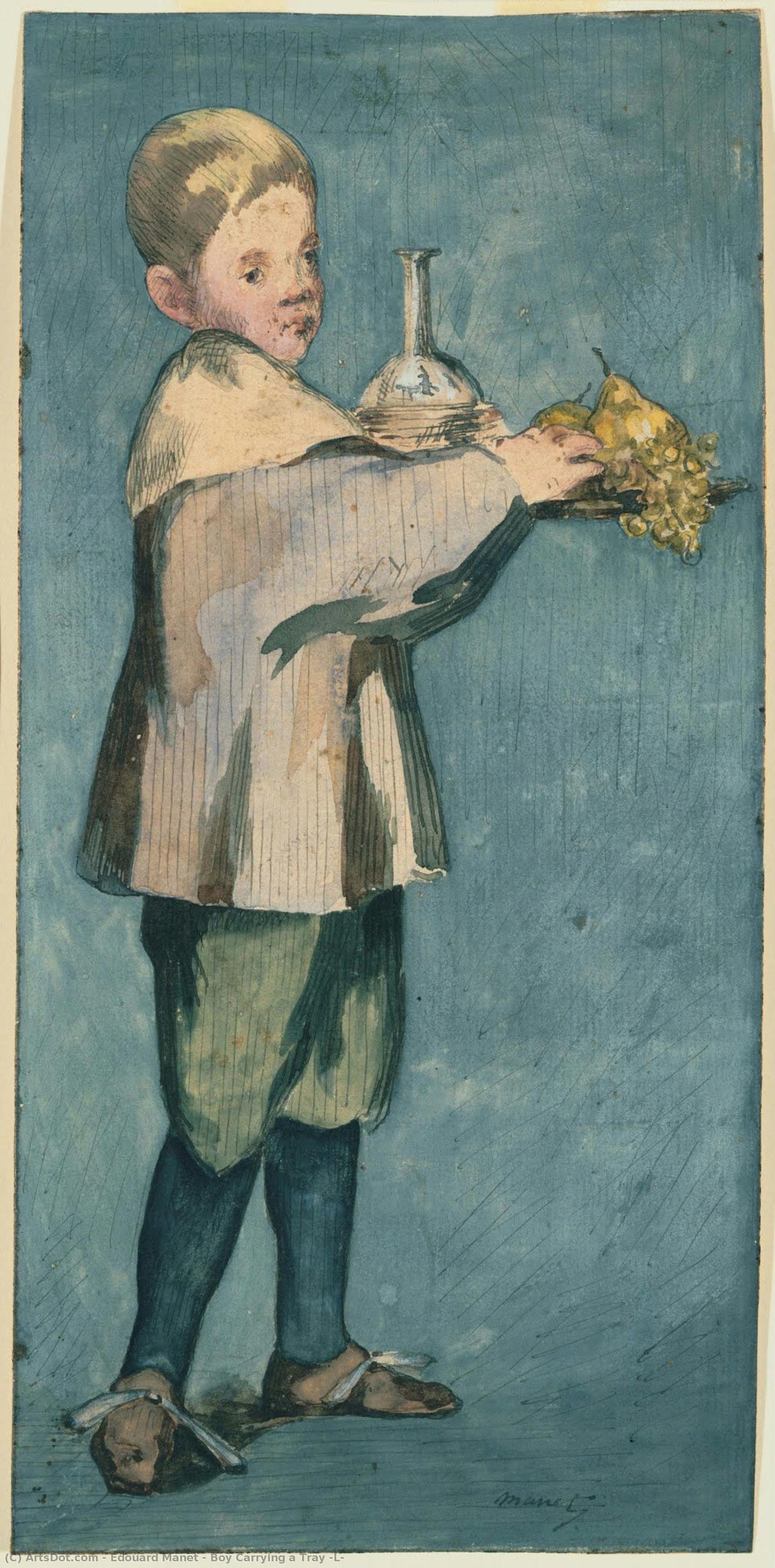 Boy Carrying A Tray (l — Едуар Мане