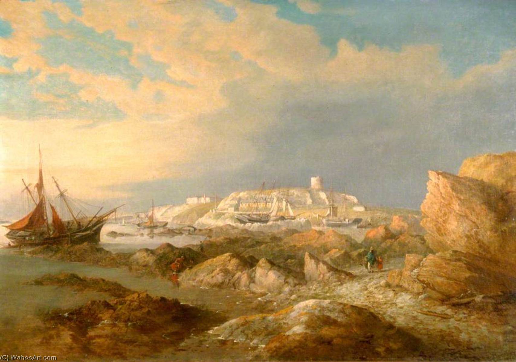 Plymouth, Mount Batten And The Hoe — Richard Brydges Beechey