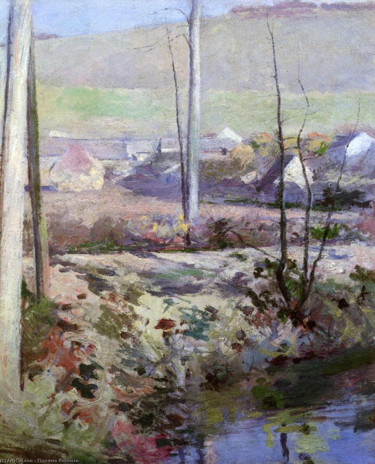 Giverny From The River Epte — Theodore Robinson