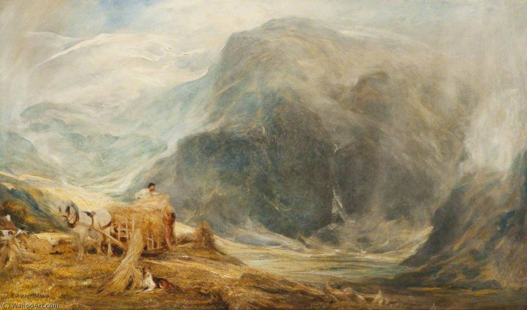 Harvest, North Wales — Henry Clarence Whaite