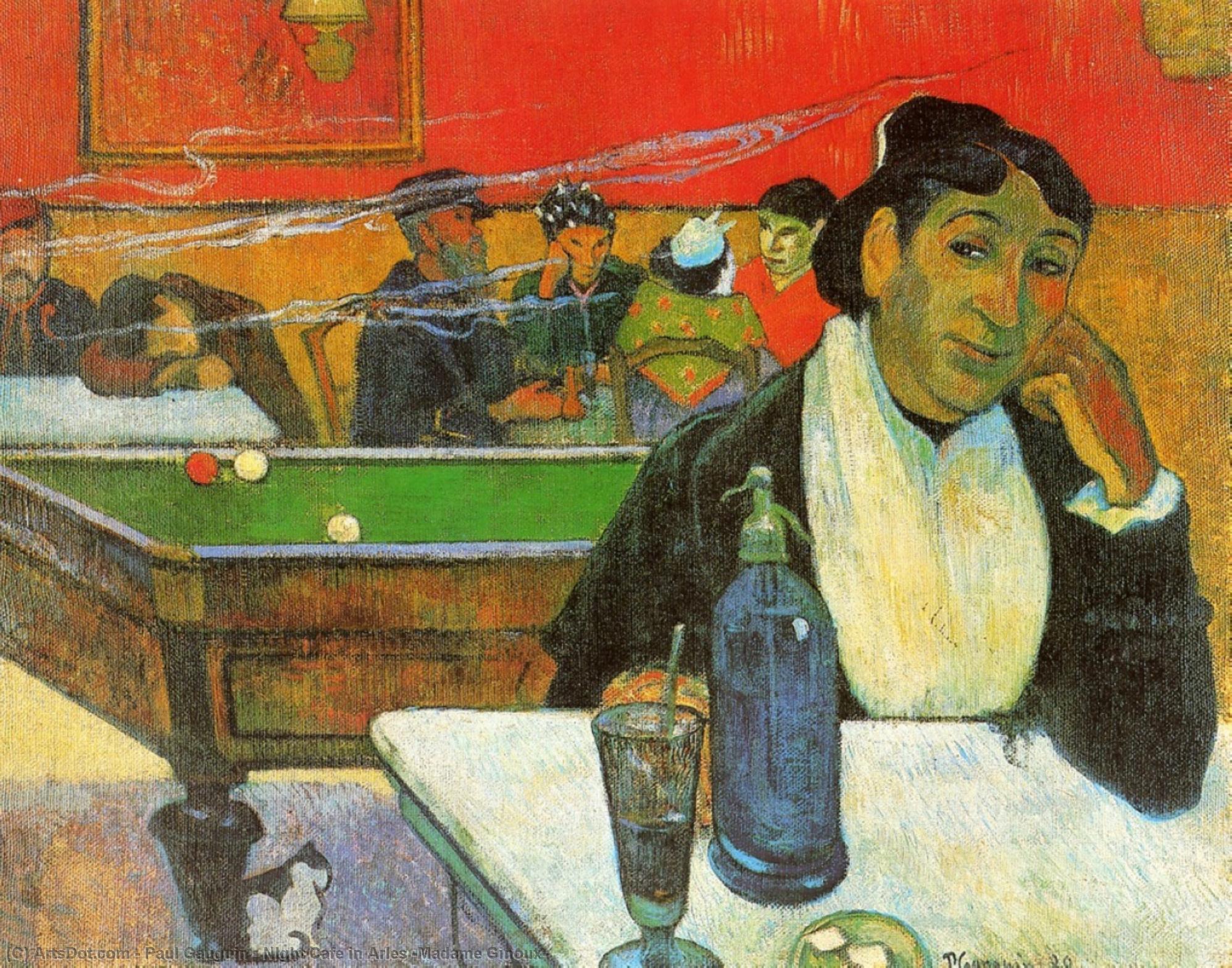 Night Cafe In Arles (madame Ginoux) — Eugène Henri Paul Gauguin