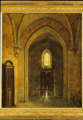 Intérieur D'église — Louis-jacques-mandé Daguerre