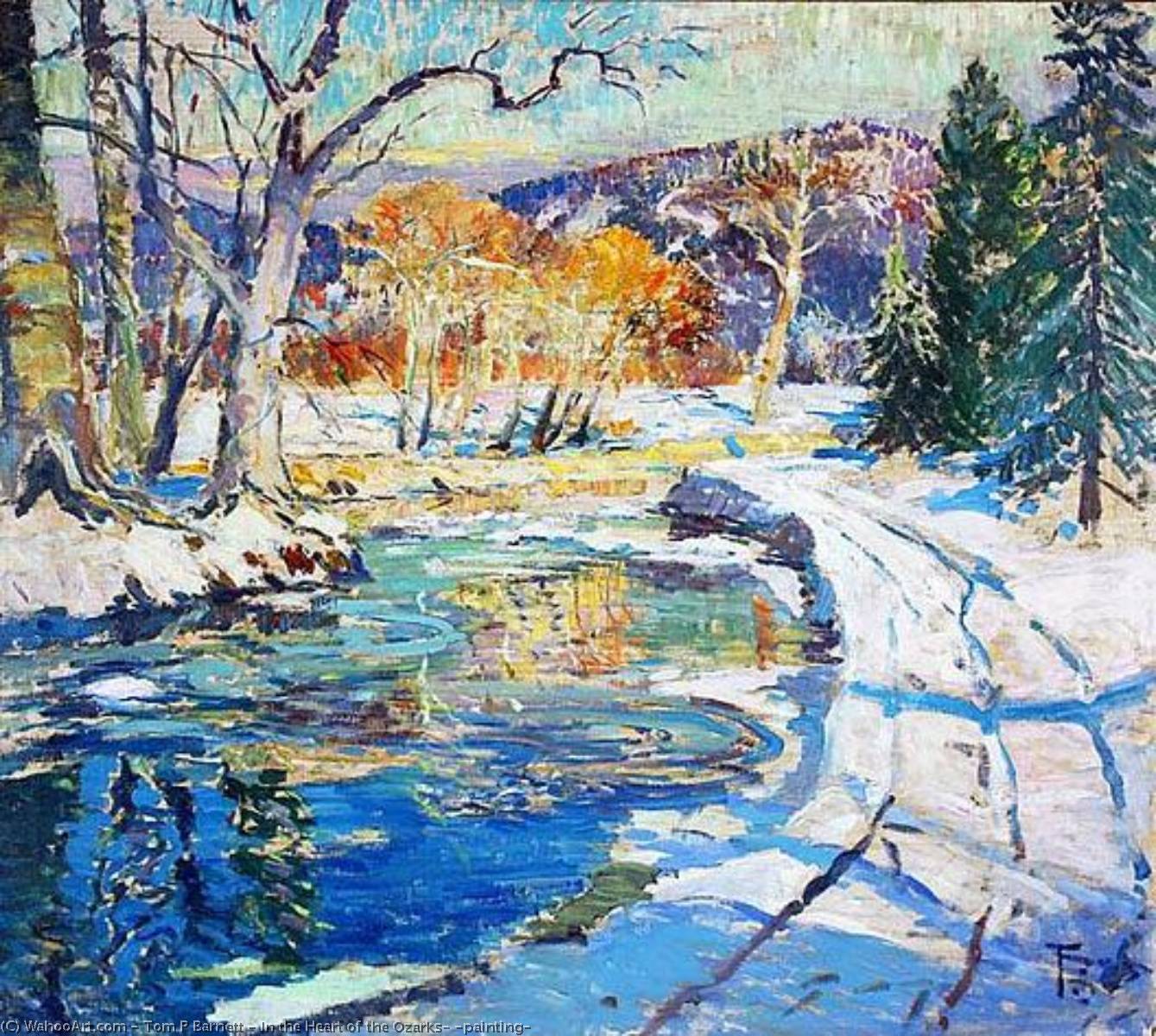 In The Heart Of The Ozarks, (painting) — Tom P Barnett