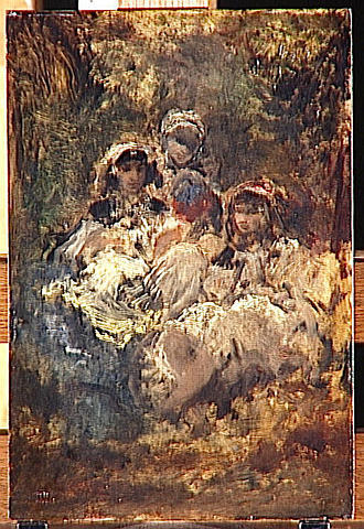 Femmes Mauresques Au Repos, Dit Aussi Trois Jeunes Femmes Arabes — Narcisso Díaz De La Peña