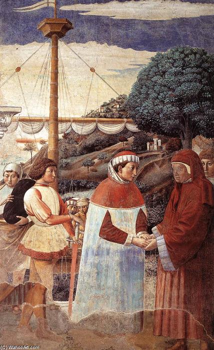 Disembarkation At Ostia (scene 5, East Wall) — Benozzo Gozzoli
