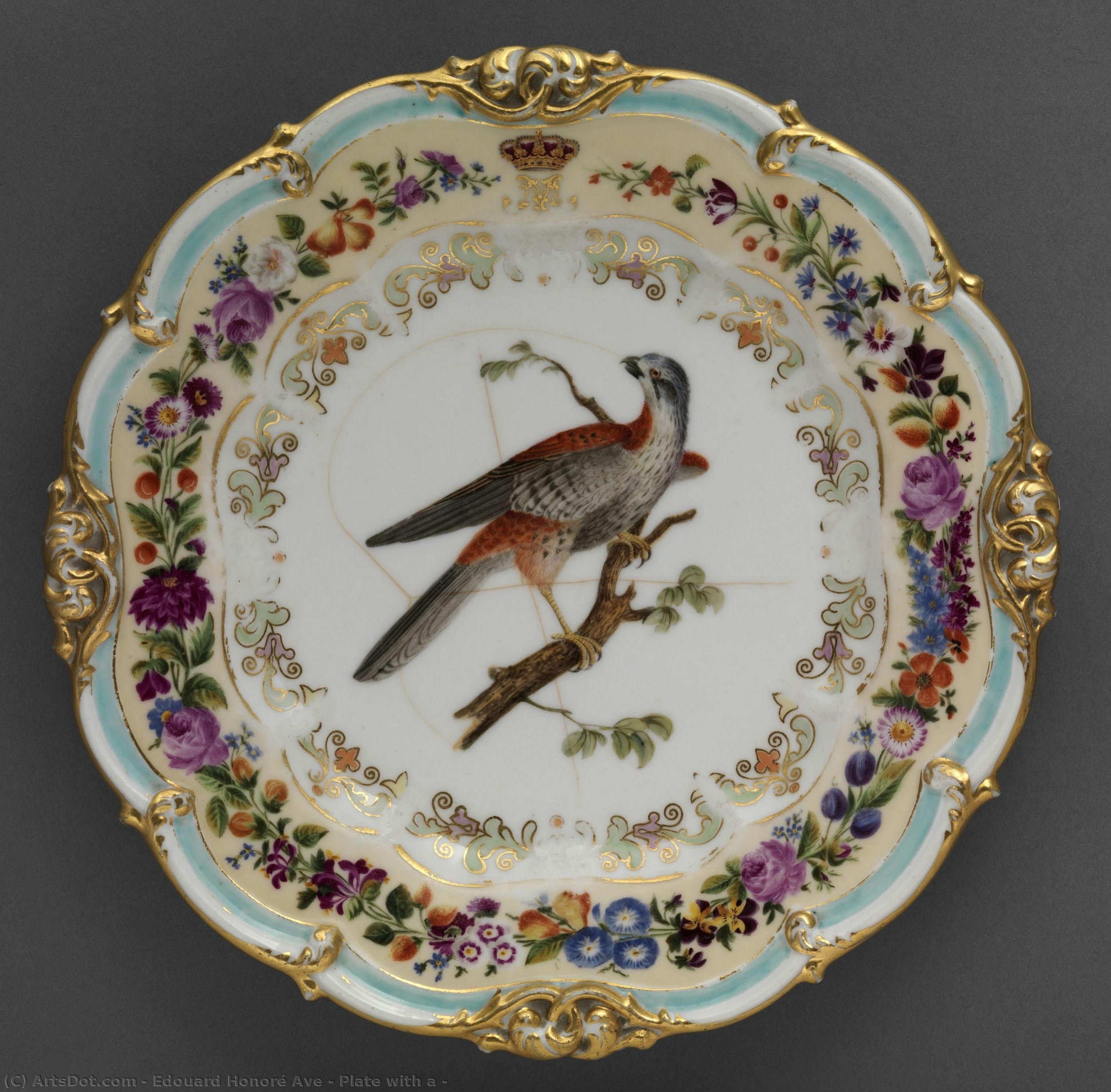 Plate With A — Édouard Honoré Ave