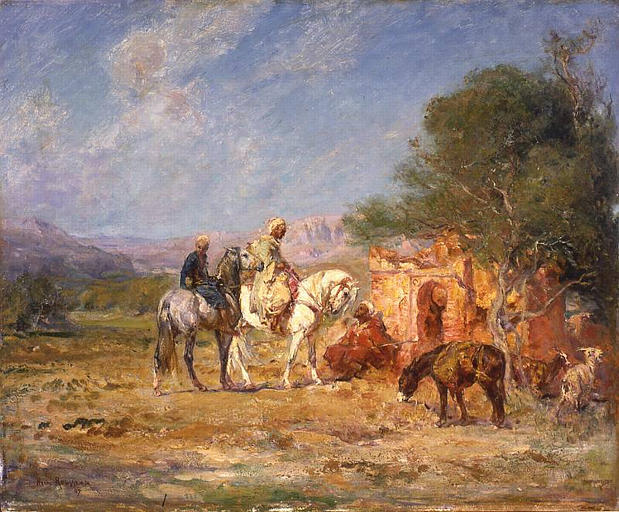 Arab Horsemen Near The Mausoleum — Henri Julien Félix Rousseau (le Douanier)