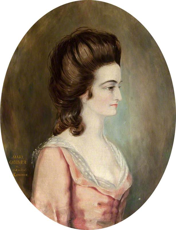Mary Gambier (b.1753), Mrs Samuel Cornish, Née Pitchford (after A Painting Or Miniature From C.1780 1785) — Rebecca Dulcibella Orpen