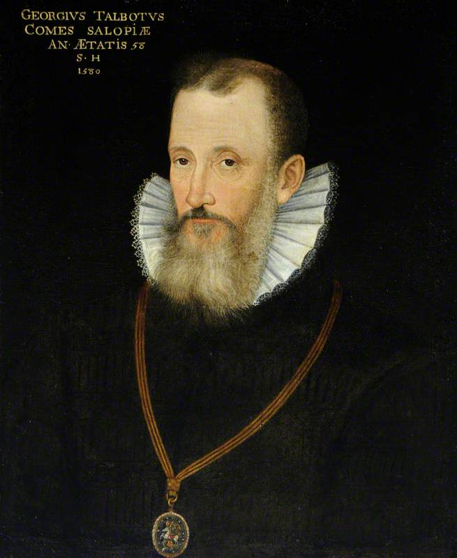 George Talbot (1528–1590), 6th Earl Of Shrewsbury (after An Earlier Painting Of 1580) — Rowland Lockey