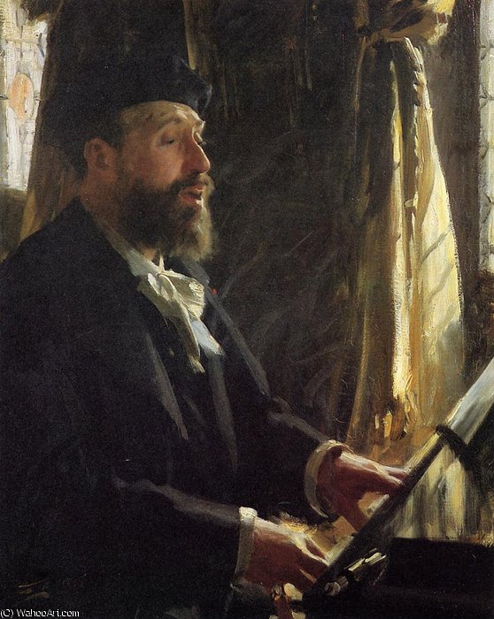 Portrait Of Jean-baptiste Faure — Anders Leonard Zorn