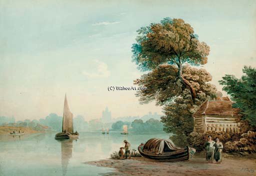 On The Thames At Twickenham — John Varley I (the Older)