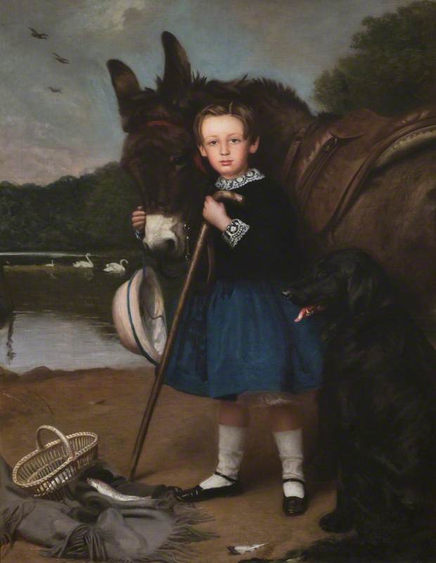 Lord John Kennedy (1850–1895), Youngest Son Of The 2nd Marquess Of Ailsa, By The Swan Pond — Charles Augustus Henry Lutyens