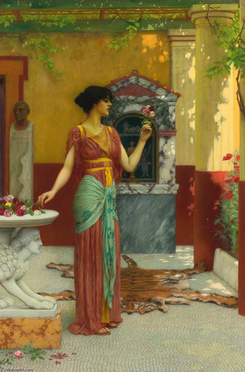 The Bouquet — R.b.a John William Godward