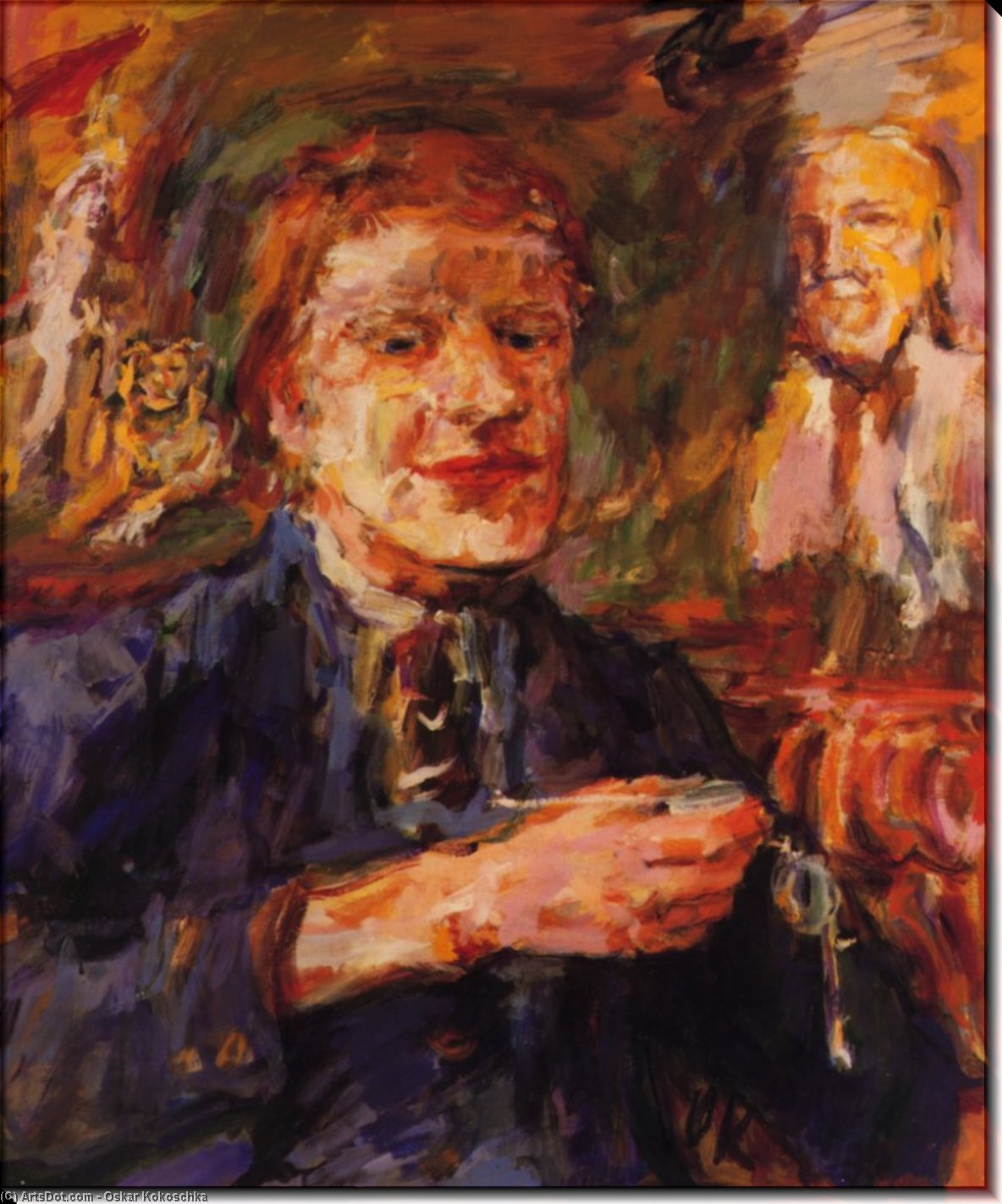 Michael Croft, Huile Sur Toile, — Oskar Kokoschka