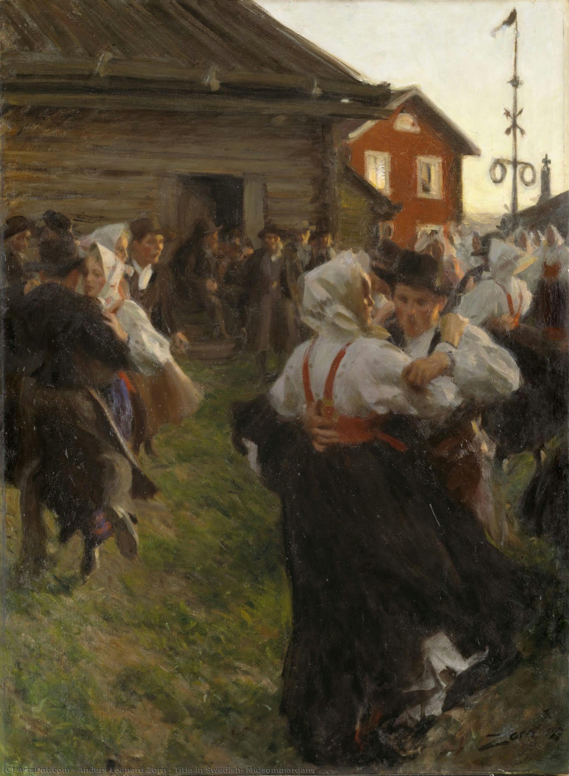 Title In Swedish: Midsommardans — Anders Leonard Zorn