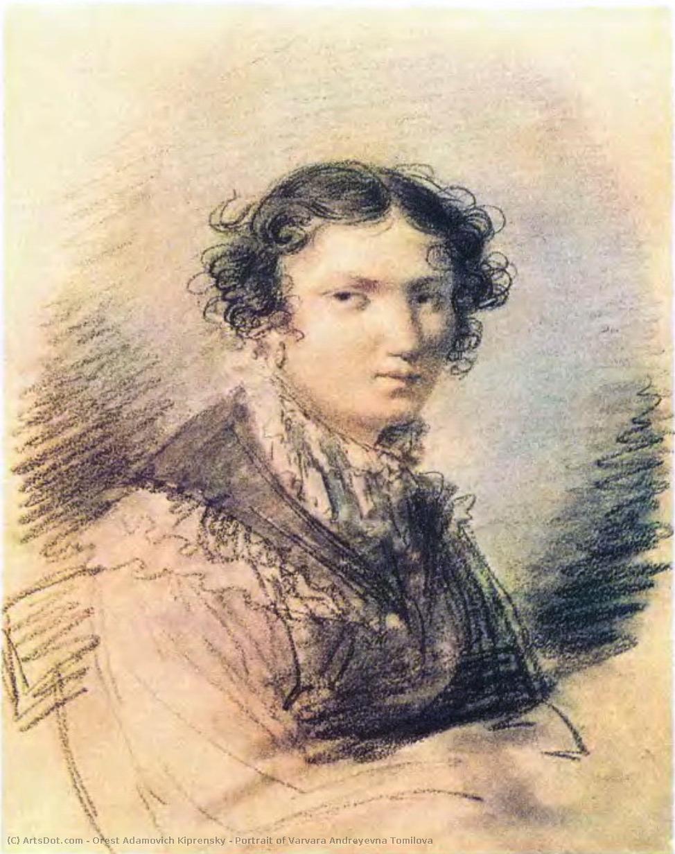 Portrait Of Varvara Andreyevna Tomilova — Orest Adamovich Kiprensky